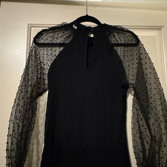 Lola + Grace Black Sheer Top - Picture 2 of 4